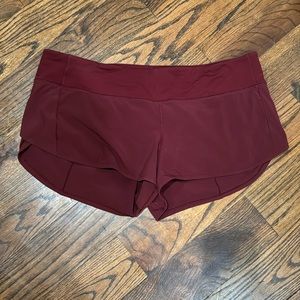 Lululemon women’s Speed Up short, size 12.